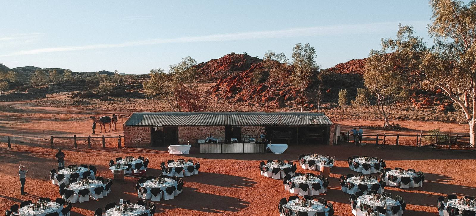 Dinner under the stars, Telegraph Station Alice Springs
