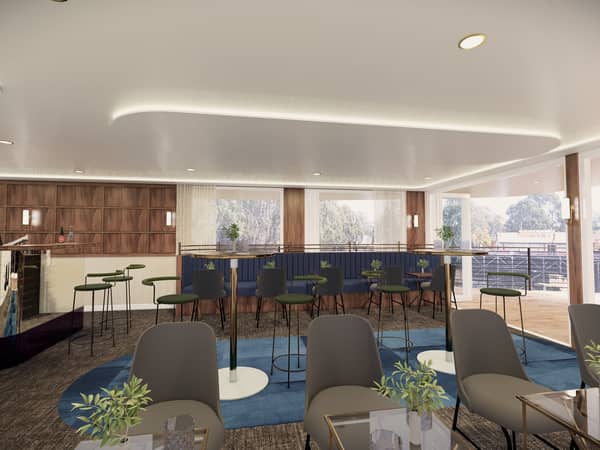 Artist’s impression of the Hopwood Lounge and Bar aboard the PS Australian Star